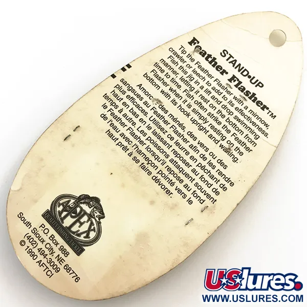  Other Apex Feather Flasher, 1/4oz Chartreuse fishing spoon #5134