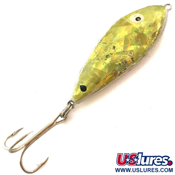 Vintage  RSR Lures RSR SHAD , 1 1/4oz Gold fishing spoon #5136