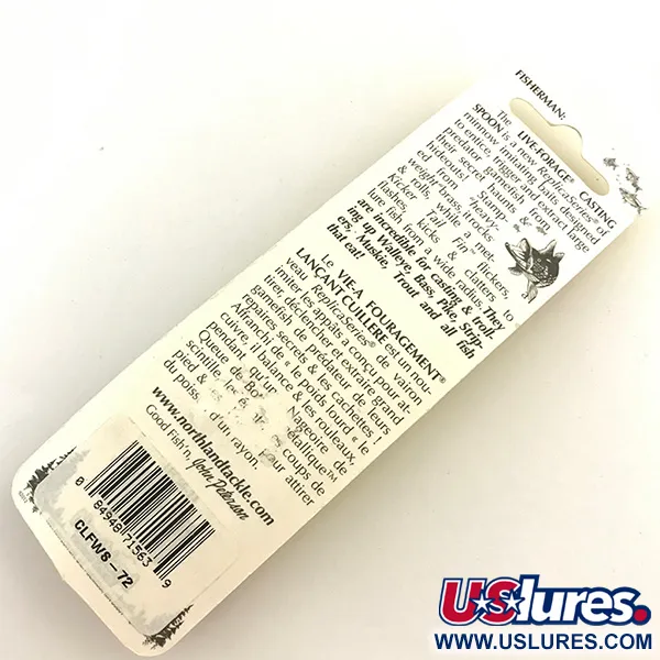  Northland Live Forage Glow, 1/4oz Realistic fish fishing spoon #5142