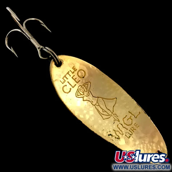 Vintage Seneca Little Cleo (Hula Girl) Crystal, 1/3oz Crystal (Golden Scale)  fishing spoon #5147