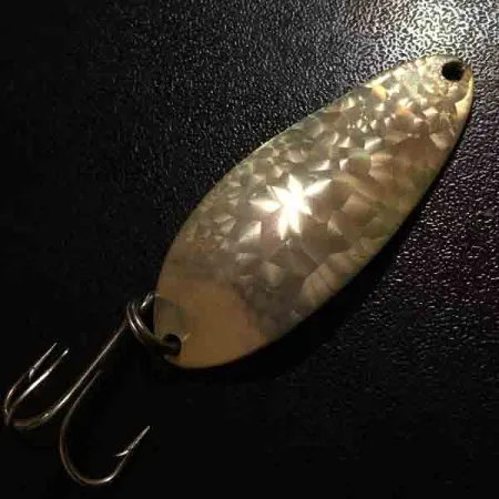 Vintage Seneca Little Cleo (Hula Girl) Crystal, 1/3oz Crystal (Golden Scale)  fishing spoon #5147