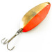 Vintage  Seneca Little Cleo (Hula Girl), 1/2oz Gold / Orange fishing spoon #5177