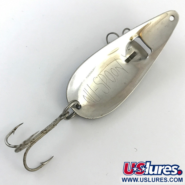 Vintage  American Sportsman NU Spoon, 2/5oz Pike / Red / Nickel fishing spoon #5178
