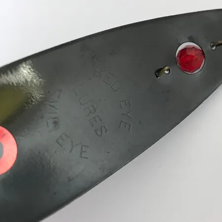 Vintage Eppinger Red Eye Evil Eye, 1/3oz Black / Red / purple Glitter fishing spoon #5180