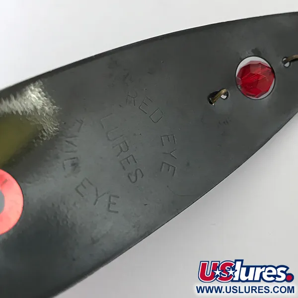 Vintage  Eppinger Red Eye Evil Eye, 1/3oz Black / Red / purple Glitter fishing spoon #5180