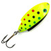 Vintage   Thomas Buoyant UV, 1/4oz Chartreuse / White UV Glow in UV light, Fluorescent fishing spoon #5186