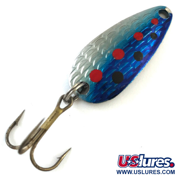 Vintage   Thomas Cyclone, 1/8oz Blue Trout fishing spoon #5188