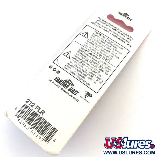  Yakima Bait Worden’s Original Rooster Tail UV, 1/4oz Gold spinning lure #5194