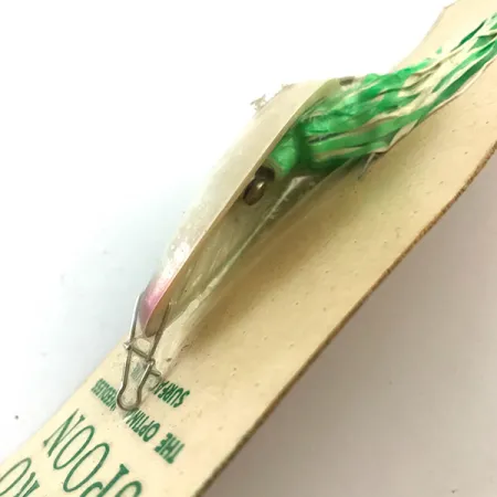 Hydro Lures Weedless Hydro Spoon UV, 1/2oz White / Green fishing spoon #5197