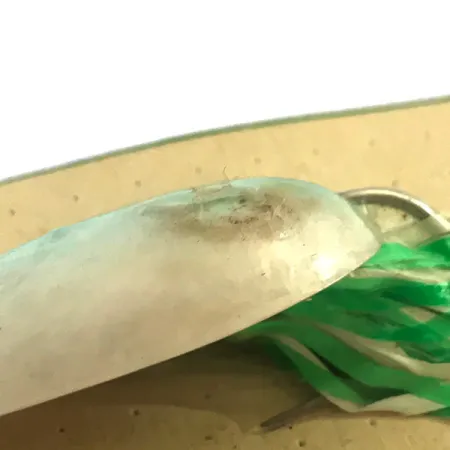 Hydro Lures Weedless Hydro Spoon UV, 1/2oz White / Green fishing spoon #5197