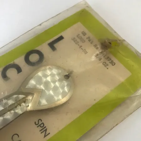 Glen Evans Weedless Loco, 2/3oz Nickel / Hologram / Yellow fishing spoon #5200