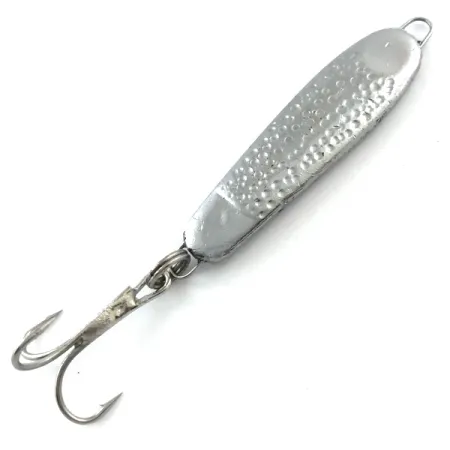 Vintage Other Jig Lure, 3/5oz Hammered Silver fishing spoon #5210