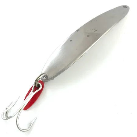 Vintage Bay de Noc Swedish pimple, 3/4oz Nickel fishing spoon #5213