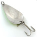 Vintage  Acme K.O. Wobbler UV, 3/4oz Nickel / Green fishing spoon #5216