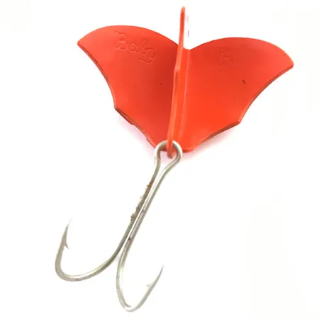 Vintage Harrison Industries Baby Bat, 1/2oz Orange fishing spoon #5223