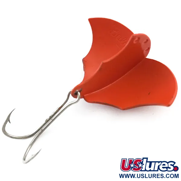 Vintage Harrison Industries Baby Bat, 1/2oz Orange fishing spoon #5223