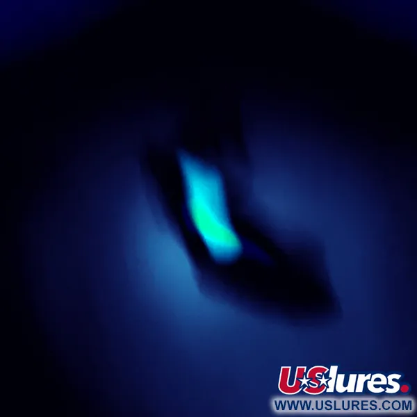 Vintage   Reef Runner Cicada, 3/64oz Black / Green fishing spoon #5241