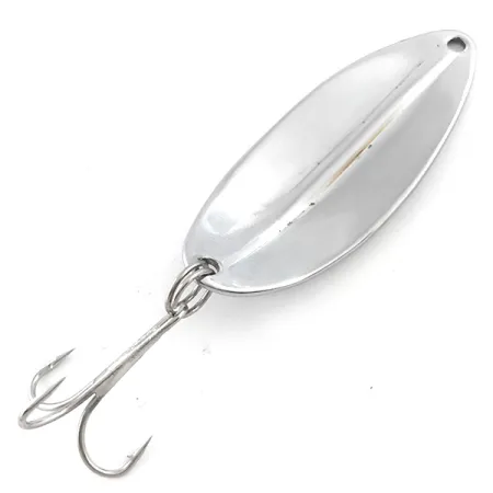 Vintage TODDCO Main liner , 2/5oz Nickel / Red fishing spoon #5244