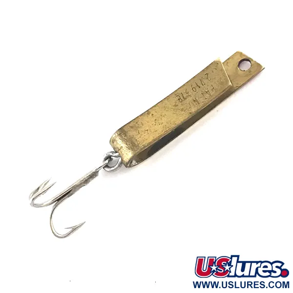 Vintage  South Bend Super-Duper 500, 3/64oz Gold fishing spoon #5257