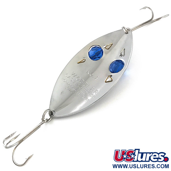 Vintage   Horrocks-Ibbotson Wobbler, 3/4oz Nickel / Blue fishing spoon #5260