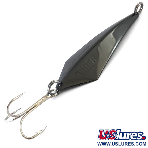 Vintage   Rebel ArrowHead, 3/5oz Black fishing spoon #5271