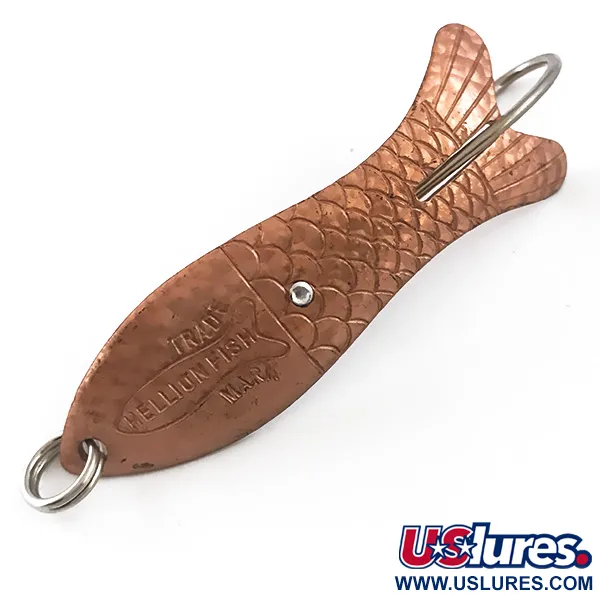   Weedless Hellion Fish Crystal, 2/5oz Crystal / Copper fishing spoon #5275