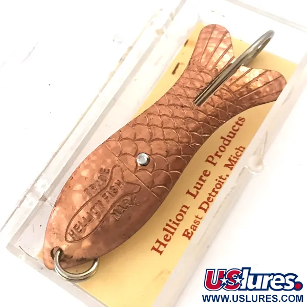   Weedless Hellion Fish Crystal, 2/5oz Crystal / Copper fishing spoon #5275
