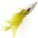 Vintage  Tony Acсetta Weedless Tony Accetta Weed-Dodger, 1/3oz Nickel / Yellow fishing spoon #5284