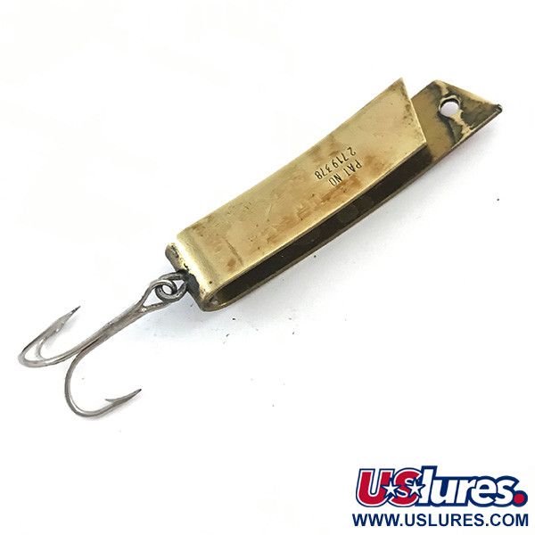 Vintage South Bend Super-Duper 506, 1/4oz Gold fishing spoon #5288