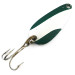Vintage   Nebco Tor-P-Do, 1/3oz Green / White / Nickel fishing spoon #5292