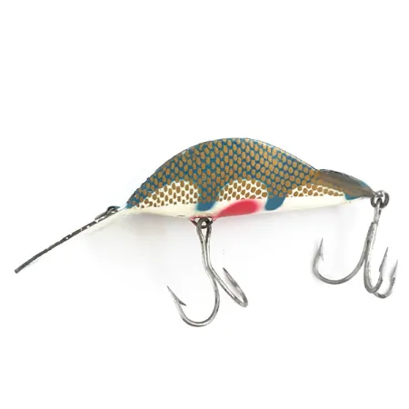 Vintage Buck Perry Spoonplug, 3/4oz Light Blue fishing spoon #5300