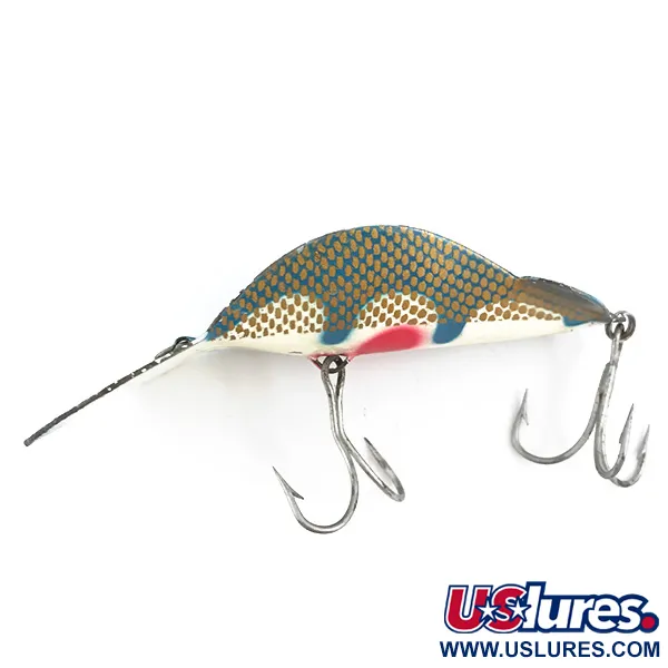 Vintage   Buck Perry Spoonplug, 3/4oz Light Blue fishing spoon #5300