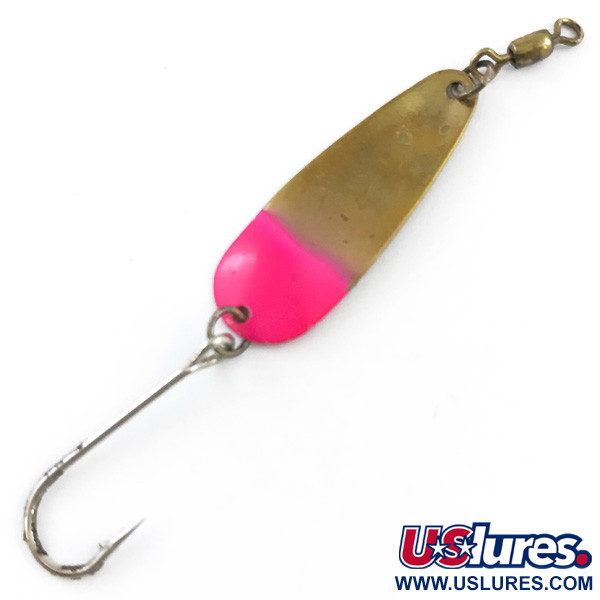 Vintage  Dick Nite Spoons Dick Nite #2, 1/16oz Gold / Red fishing spoon #5314