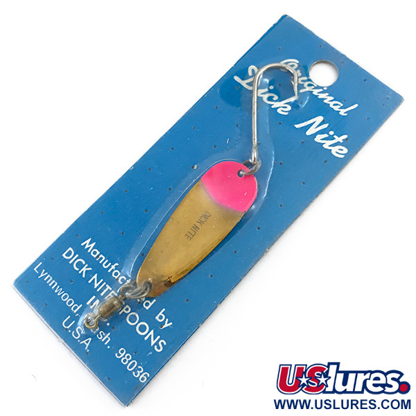  Dick Nite Spoons Dick Nite #2, 1/16oz Gold / Pink fishing spoon #5317