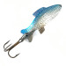 Vintage   Thomas Fighting fish, 1/4oz Nickel / Blue fishing spoon #5326