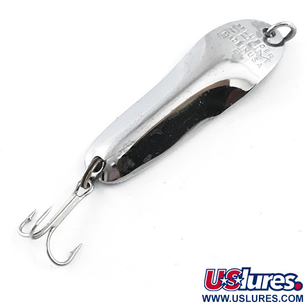 Vintage   Pflueger CHUM, 1/4oz Nickel fishing spoon #5330