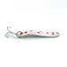 Vintage   Acme Hippy, 1/8oz White / Nickel / Red fishing spoon #5332