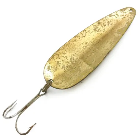 Vintage Nebco FlashBait 66, 3/4oz Hammered Brass fishing spoon #5341