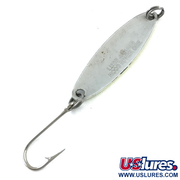 Vintage  Luhr Jensen Needlefish 1 UV, 1/16oz Chartreuse / Black / White fishing spoon #5343