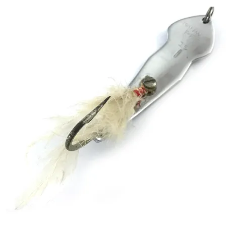 Vintage Tony Accetta Pet Spoon 15, 1oz Nickel fishing spoon #5347