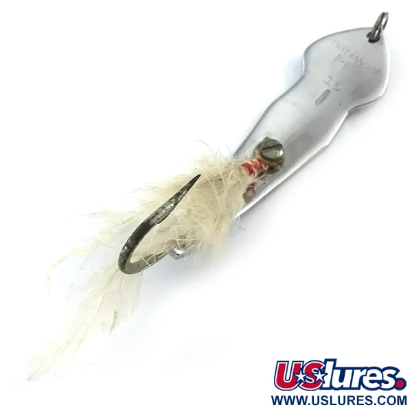 Vintage   Tony Accetta Pet Spoon 15, 1oz Nickel fishing spoon #5347