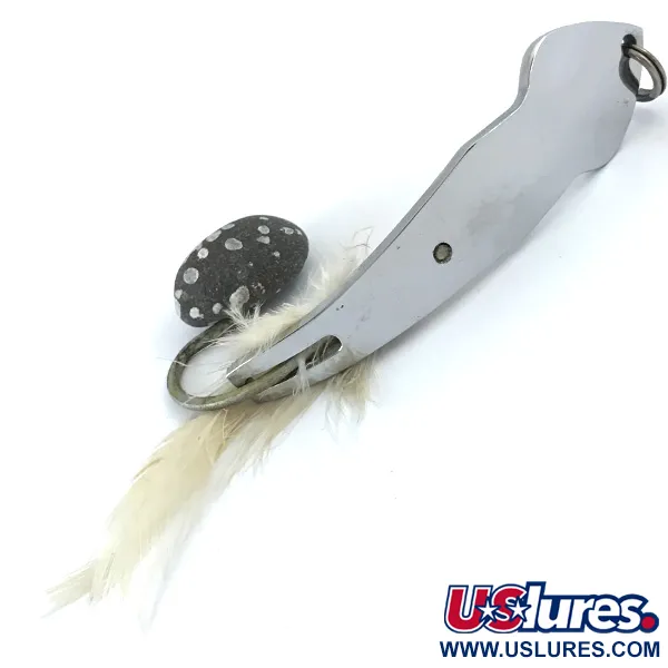 Vintage   Tony Accetta Pet Spoon 15, 1oz Nickel fishing spoon #5347