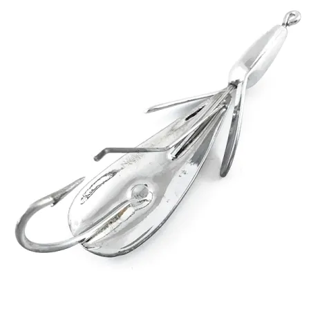 Vintage Johnnie O'Neil Weedless Weed Wing Jonny ONeils, 1/3oz Nickel fishing spoon #5348