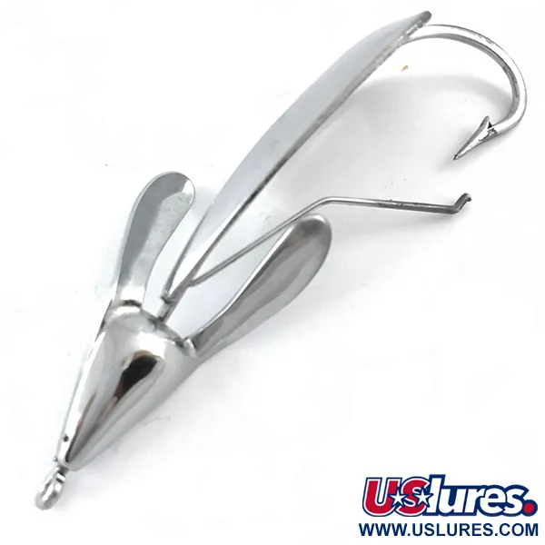 Vintage Johnnie O'Neil Weedless Weed Wing Jonny ONeils, 1/3oz Nickel fishing spoon #5348