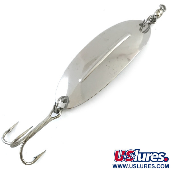 Vintage   Williy Wobbler 3 Luhr Jensen, 1/3oz Nickel fishing spoon #5352