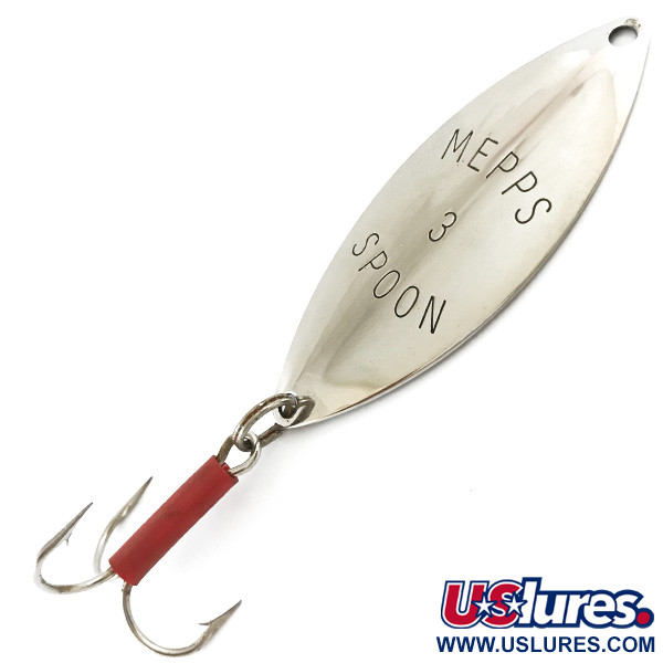 Vintage   Mepps Spoon 3, 1/2oz Nickel fishing spoon #5362