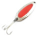 Vintage   Nebco Pixee UV, 1/2oz Hammered Nickel / Pink fishing spoon #5364