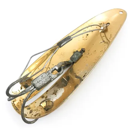 Vintage Weedless Bait  Weedless Larson Bait Fishtrap​, 3/4oz Gold fishing spoon #5367