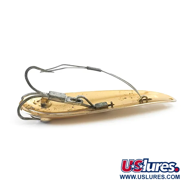 Vintage  Weedless Bait  Weedless Larson Bait Fishtrap​, 3/4oz Gold fishing spoon #5367