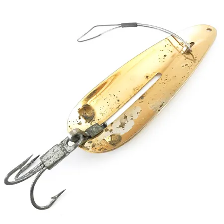 Vintage Weedless Bait  Weedless Larson Bait Fishtrap​, 3/4oz Gold fishing spoon #5367